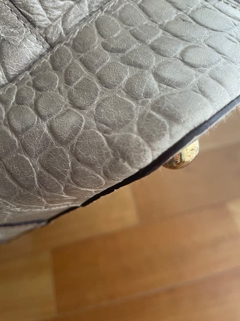 J&M Davidson　クロコ型押し 旅行　ボストンバッグ ユニセックス