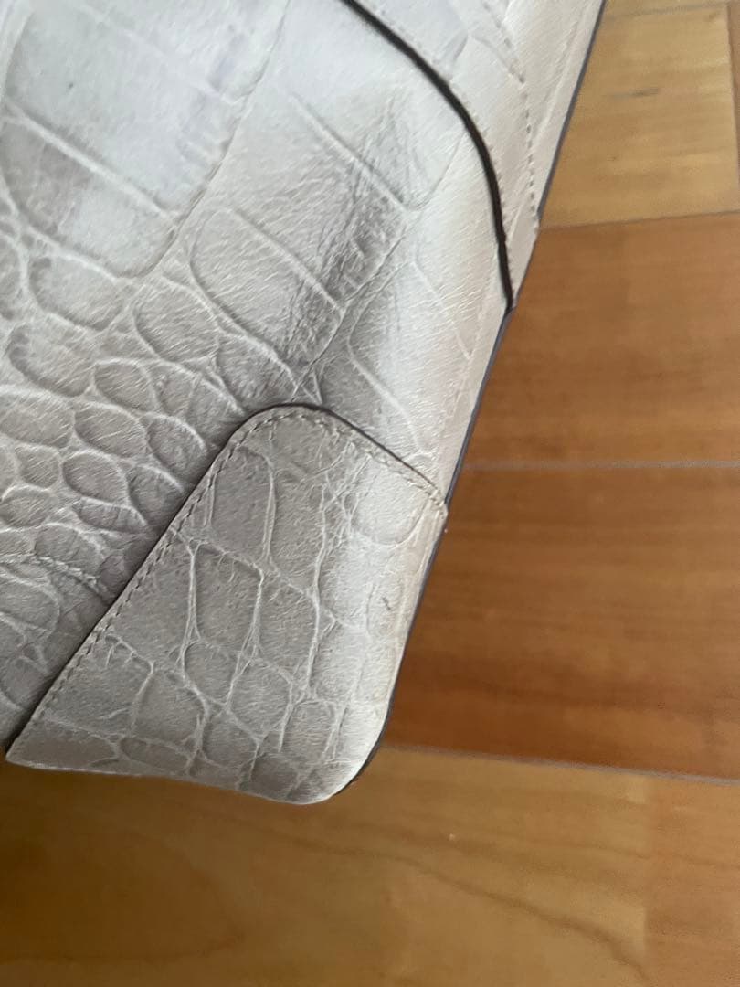 J&M Davidson　クロコ型押し 旅行　ボストンバッグ ユニセックス