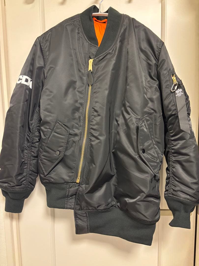 CDG x ALPHA BIAS MA-1 JACKET 黒