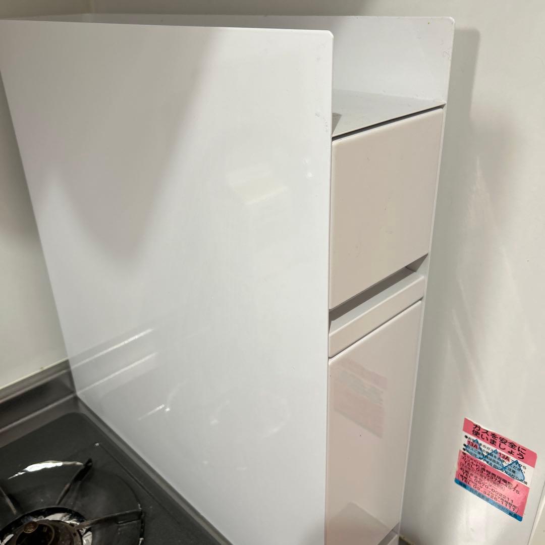 山崎実業(Yamazaki)隠せる 調味料ラック 2段 ホワイト