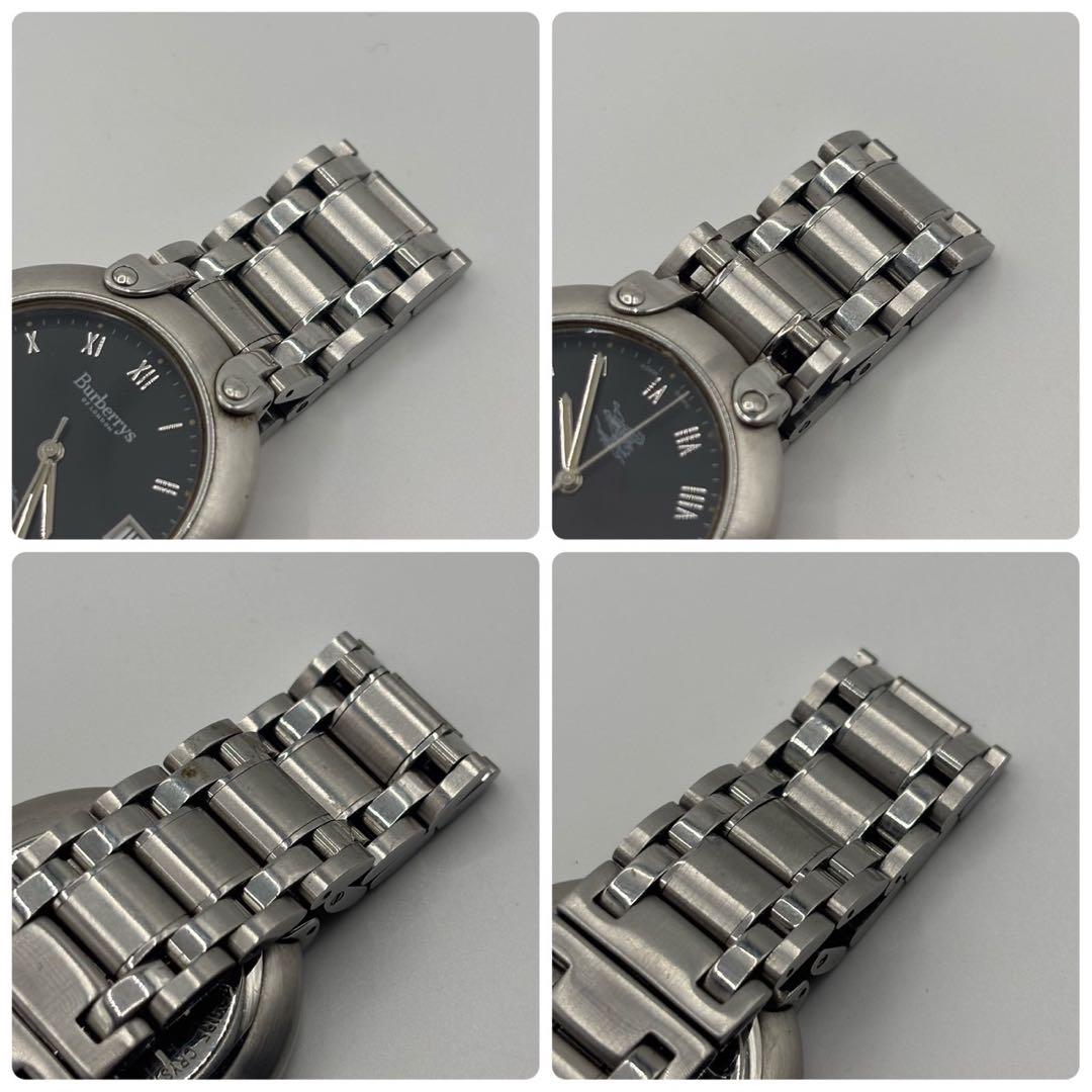 【箱付 電池交換済み】Burberry バーバリー 11000G デイト
