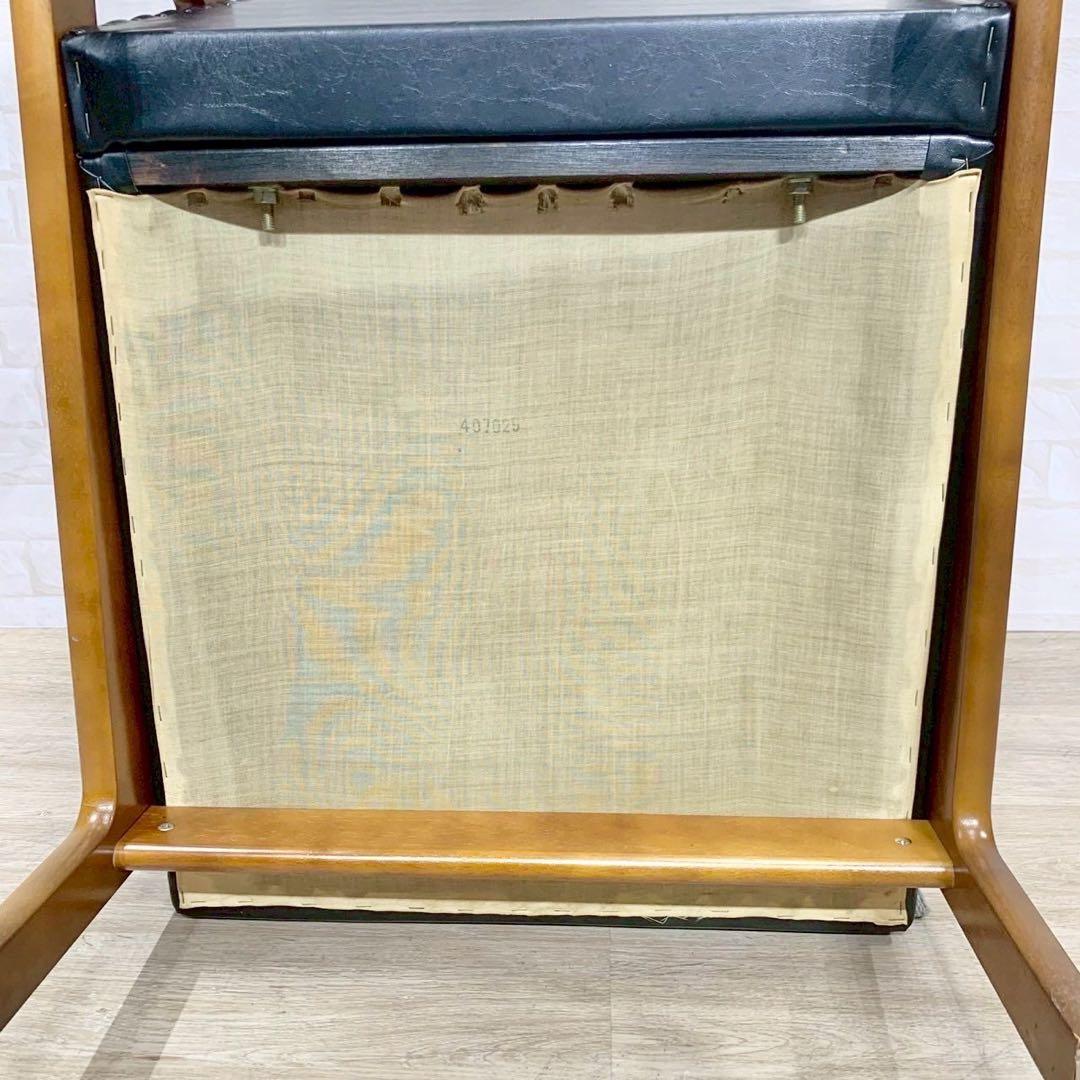 カリモク Kチェア レトロ ヴィンテージ 1シーター シングルソファ ソファ②