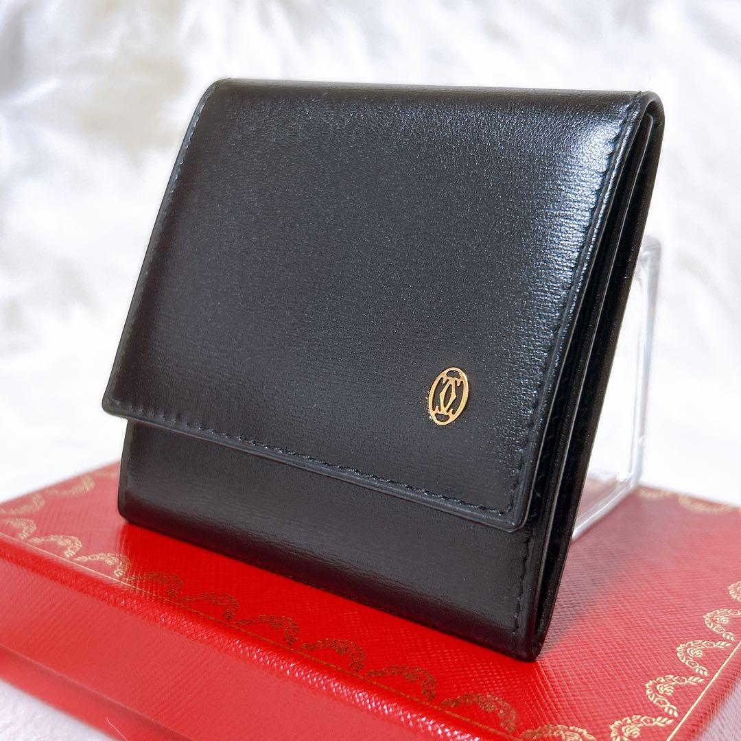 カルティエ★Cartier レザー Pasha パシャ ケース ブラック