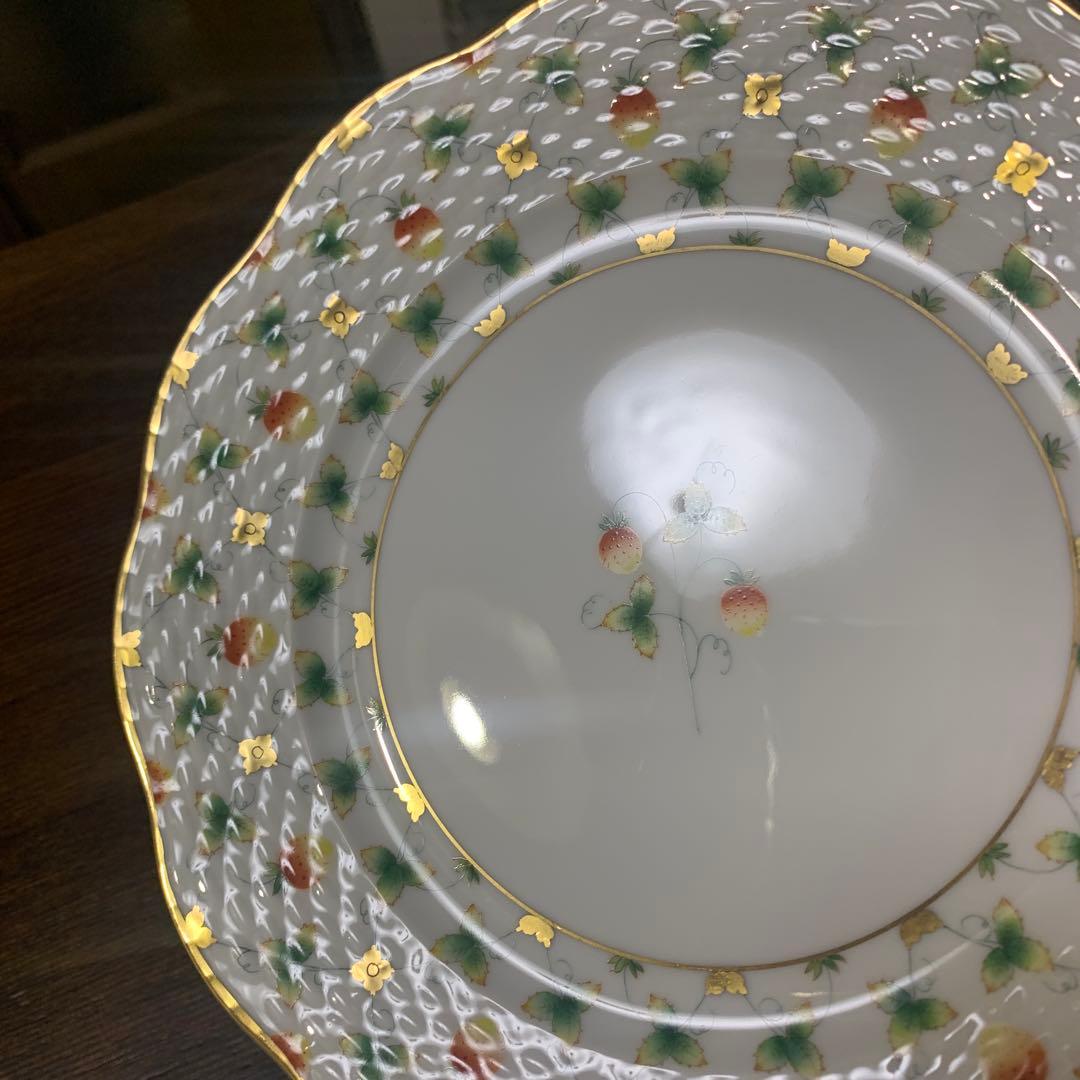 ヘレンドマスターペインターサイン入り①ストロベリーコンポジション19cmプレート