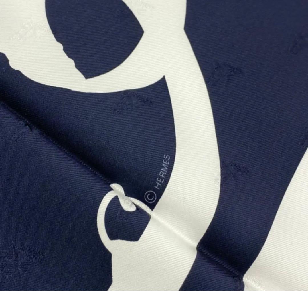 ☆新品タグ付☆エルメス Hermes カレ90 すべてはカレの中に　ネイビー