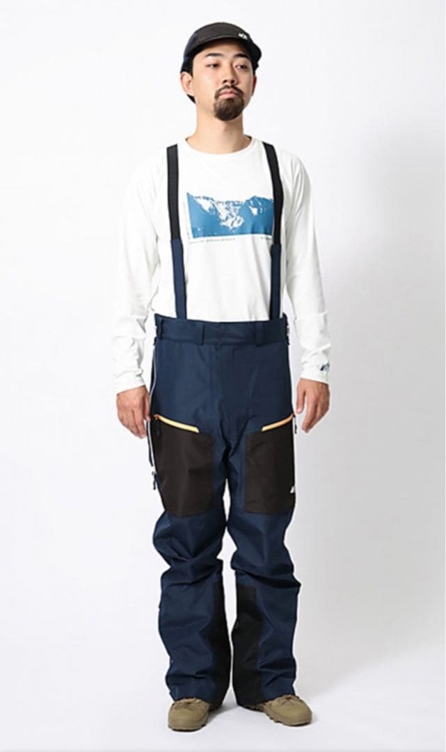 空*郎様 スノーピーク 3レイヤー グラフェンパンツ ビブパンツ　Gore-Te