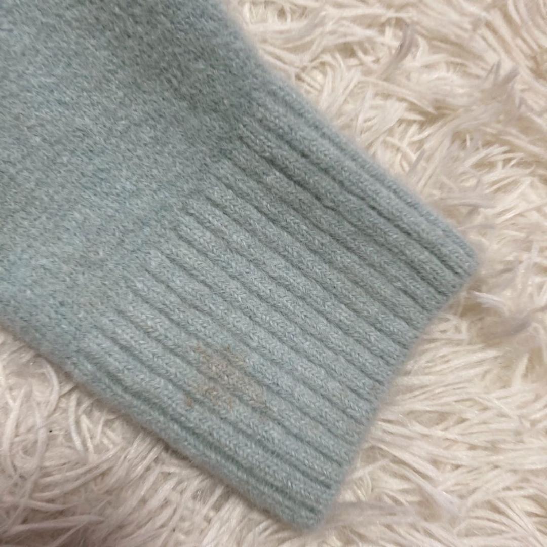 ami paris アルパカカーディガン アクアマリン M