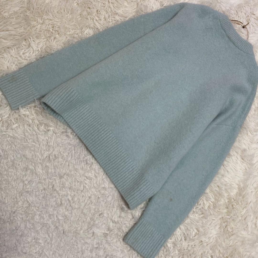 ami paris アルパカカーディガン アクアマリン M
