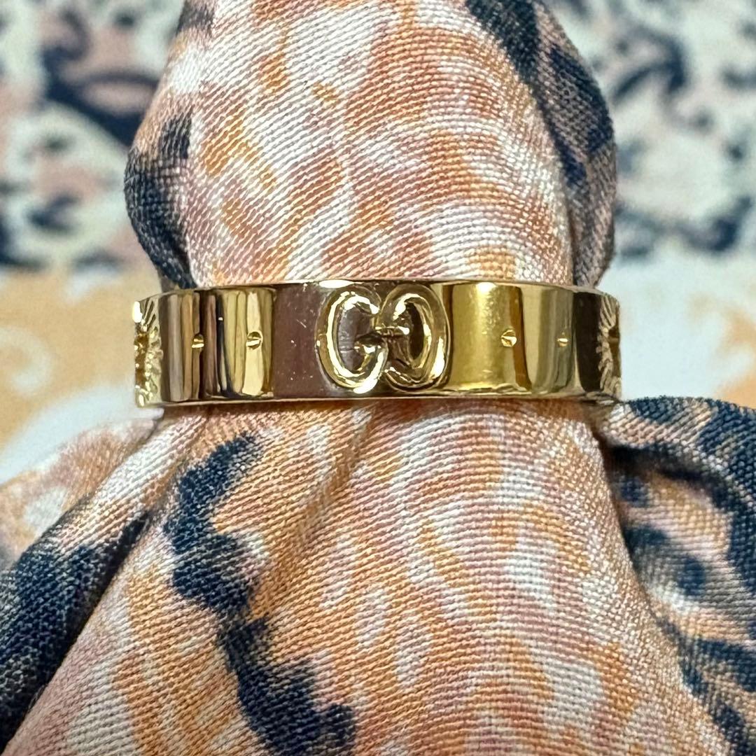 GUCCI アイコン スター リング K18YG 9.5号　K18リング