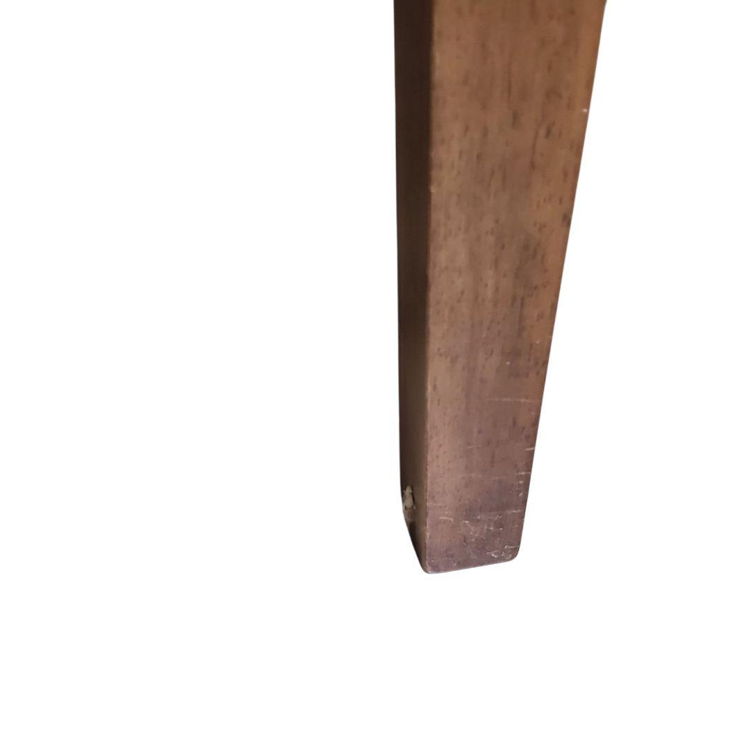 北欧 モダン ハイバックチェア 木製 椅子 ダークグレー座面 ヴィンテージ ①