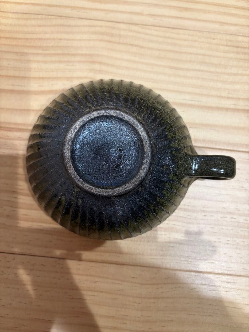 余宮隆スープカップ２客　黒釉　新品未使用