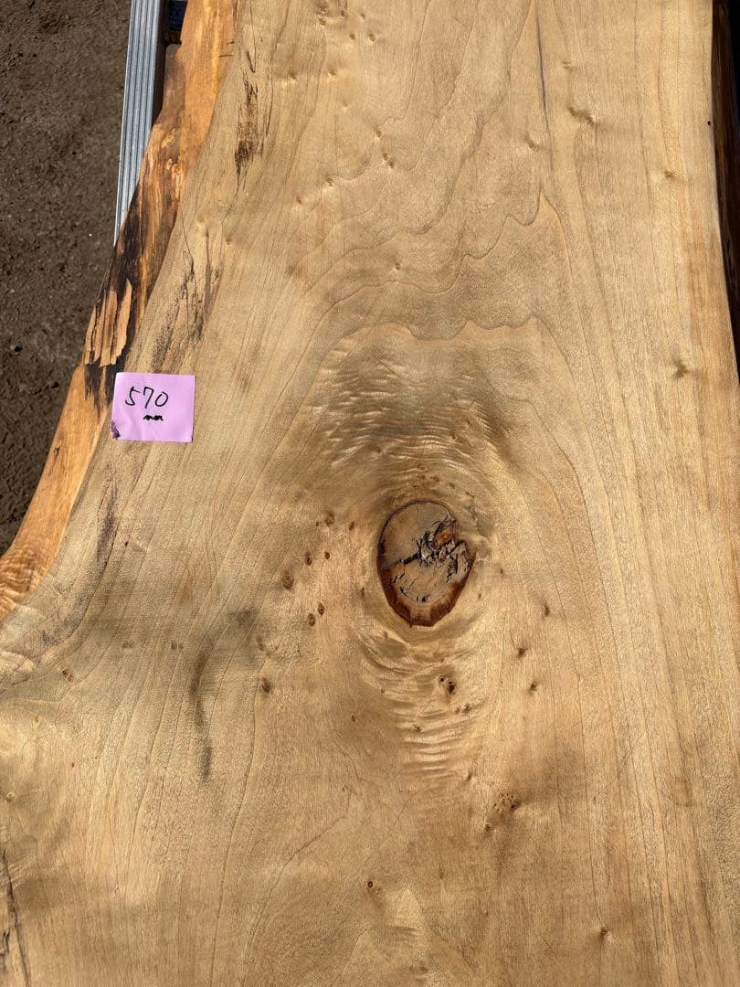 天板　無垢材 ポプラ　1枚板　サイドテーブル　天然木