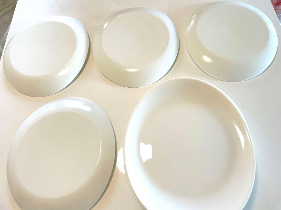 おしゃれ皿15枚セット！未使用！新品！美品！個性的なオーバル型デザイン白皿
