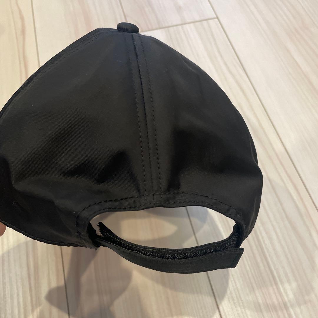 PRADA★鑑定済ブラックナイロンキャップM 小澤美里着