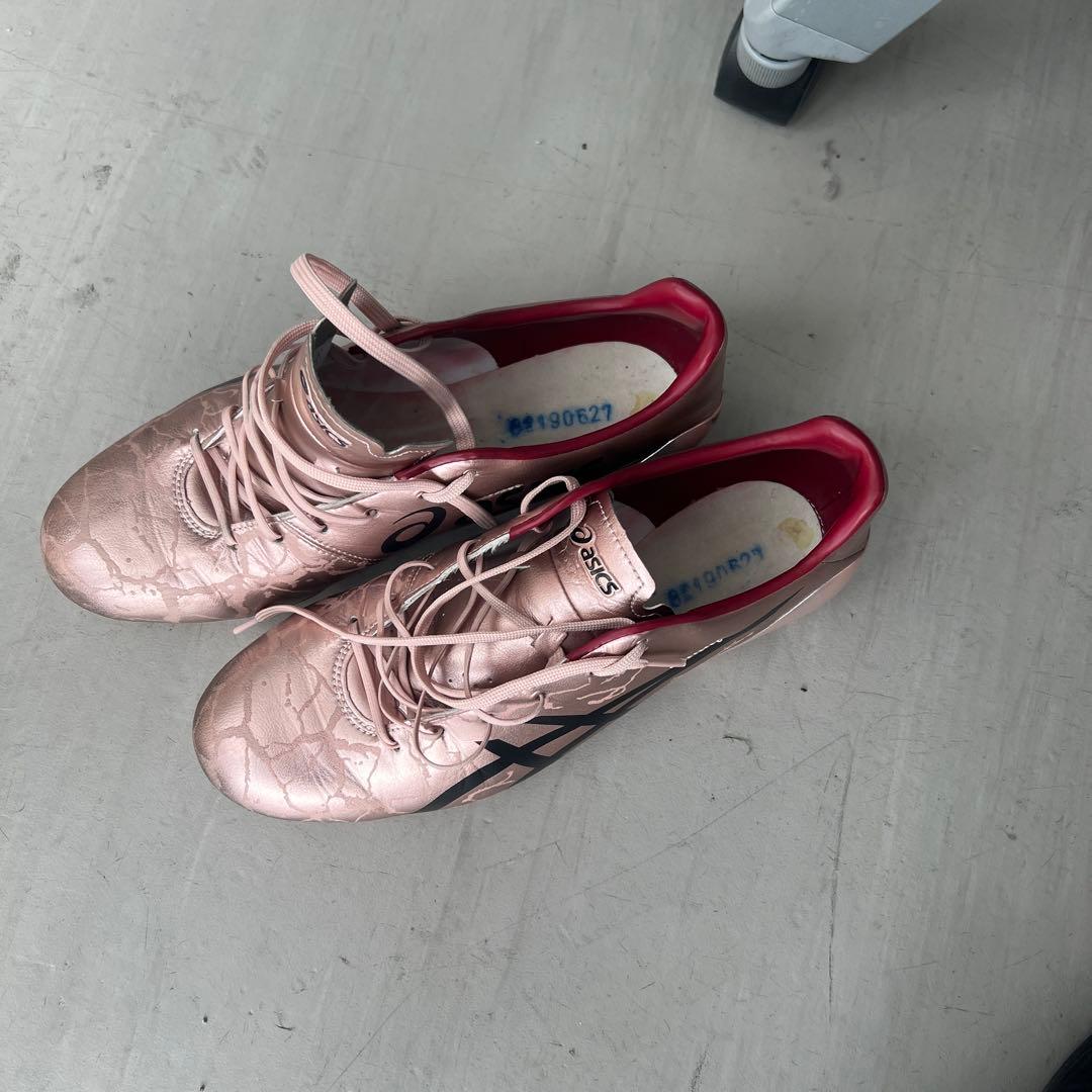 ASICS メナスピンク スパイクシューズ27.5