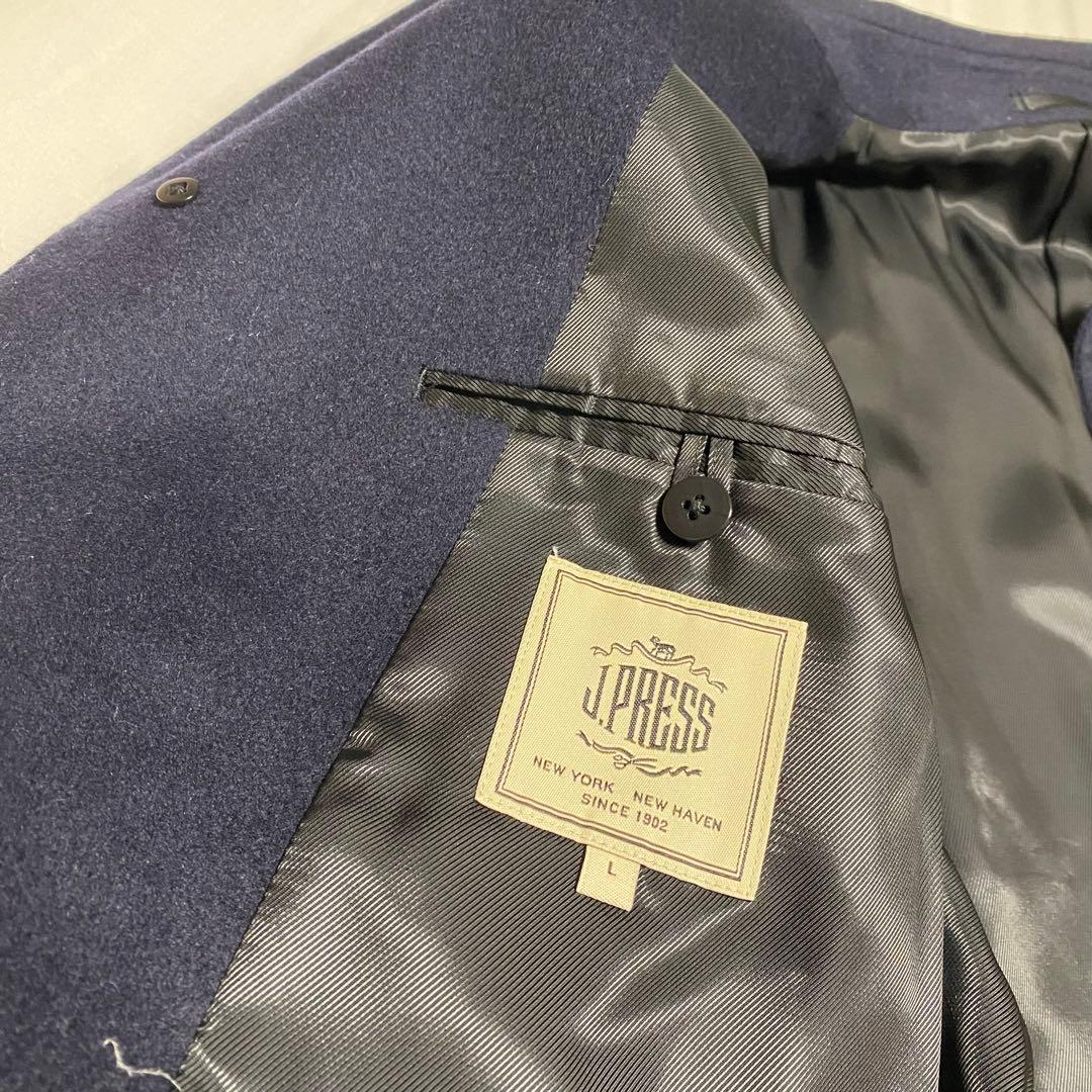J.PRESS カシミヤコート　ネイビー　綺麗め