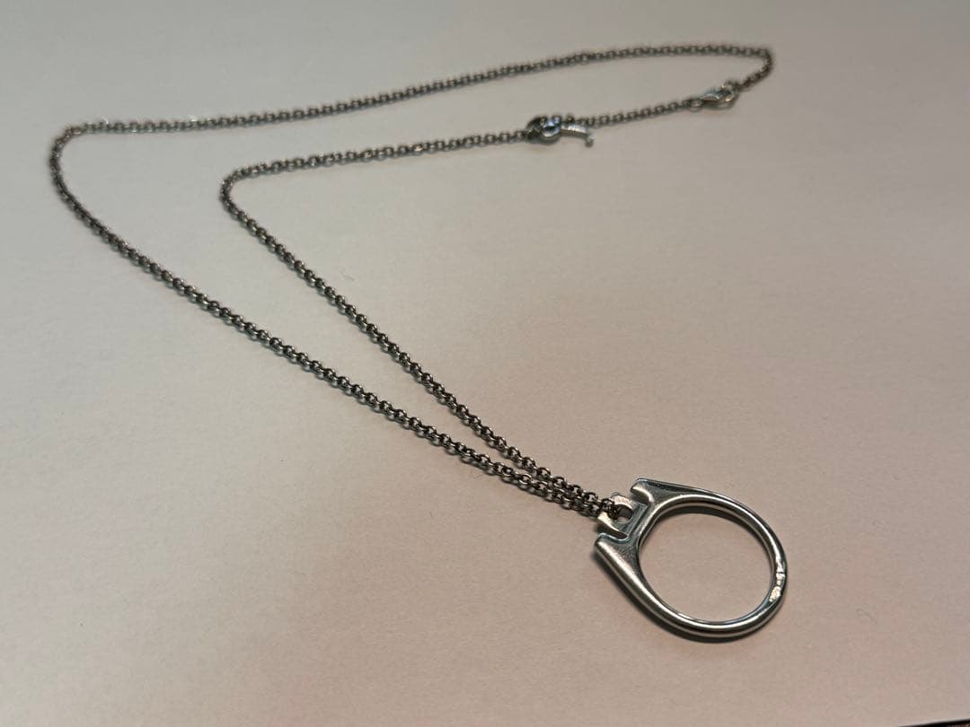 ち*ん様 RAF SIMONS 缶タブ型ペンダント ネックレス silver 9