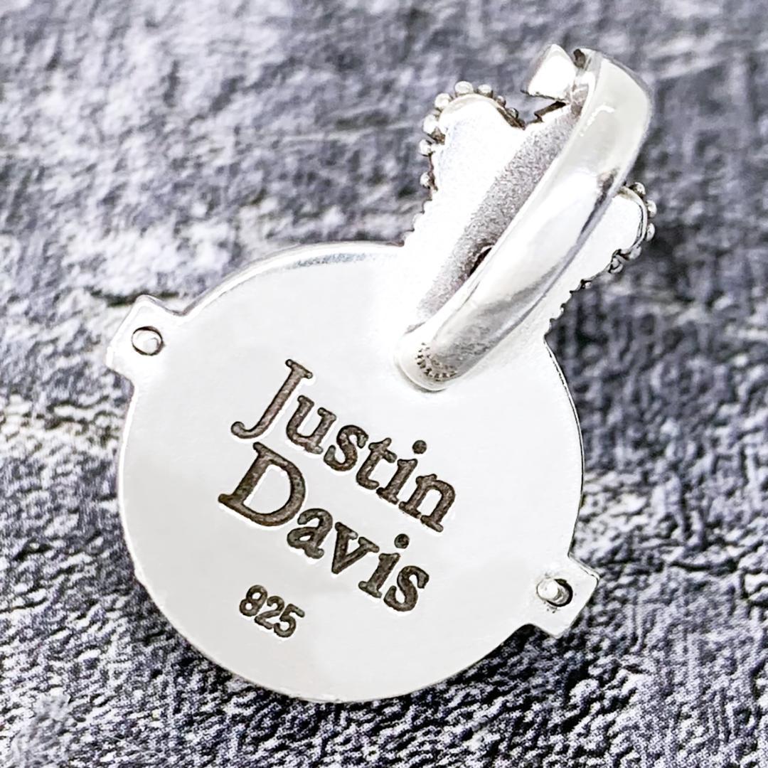 定価4.3万★Justin Davis オニキス・ジルコニア装飾オーブネックレス