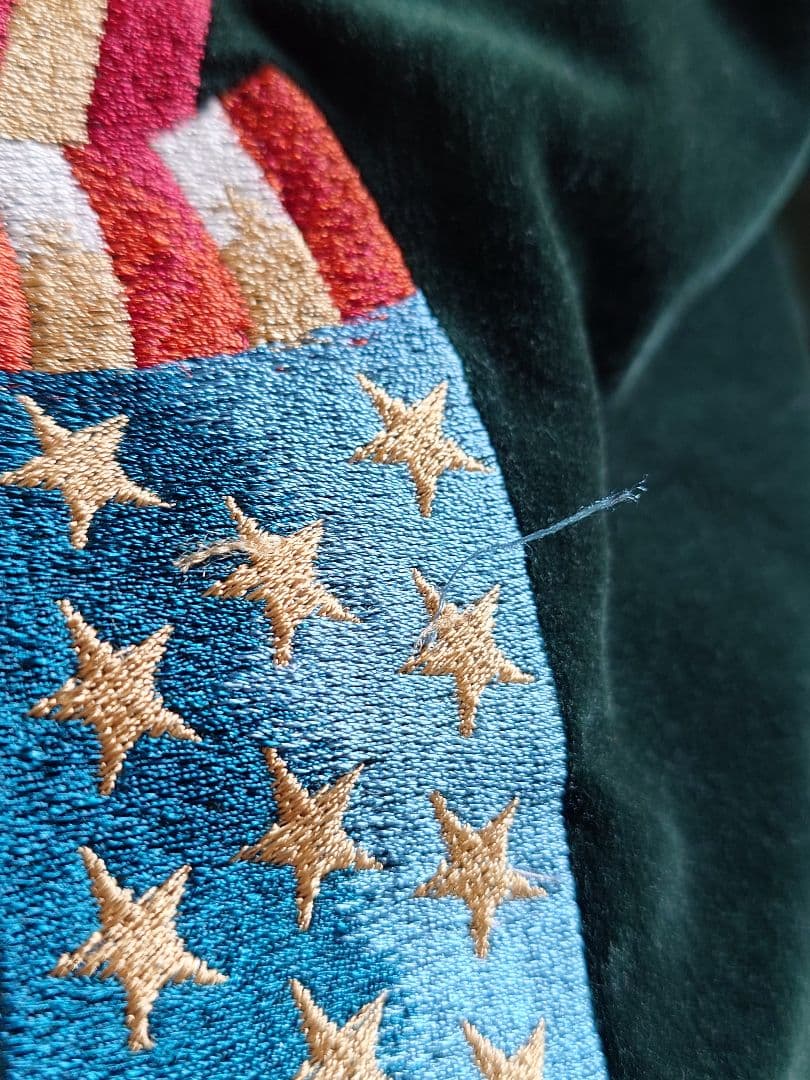 Harley-Davidson ベルベット スカジャン グリーンM