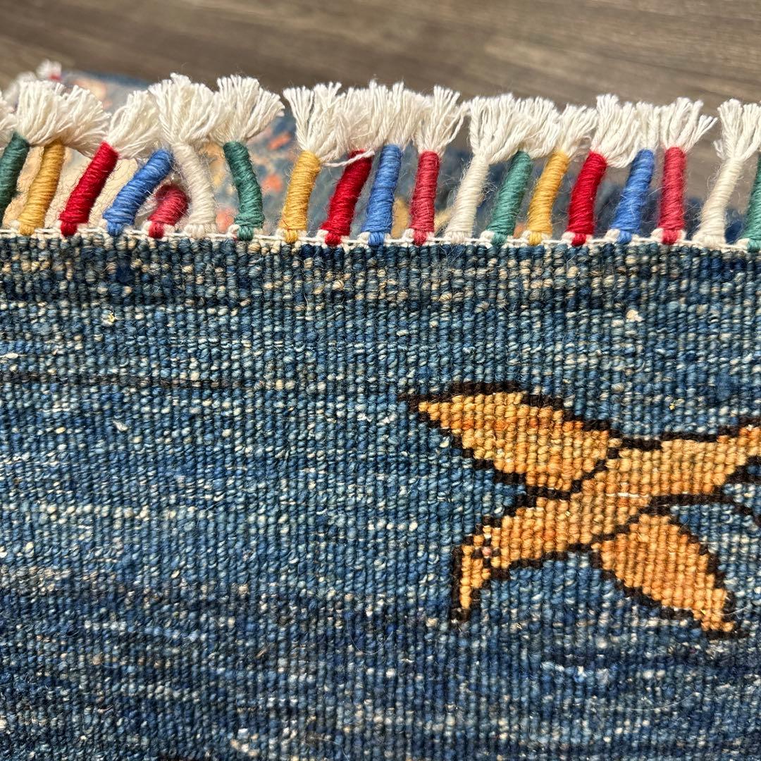 123x85cmペルシャラグ手織り絨毯アフガンガズニファインウールペルシャヒョウ