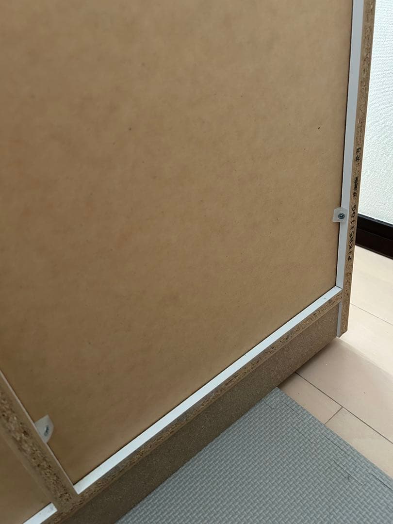 ホワイトキャビネット リビングボード サイドボード ガラス扉付き①