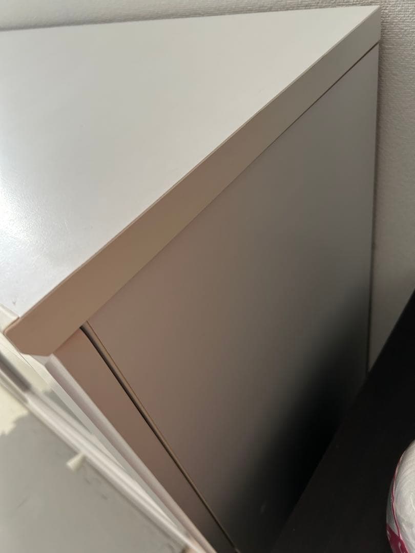 ホワイトキャビネット リビングボード サイドボード ガラス扉付き①