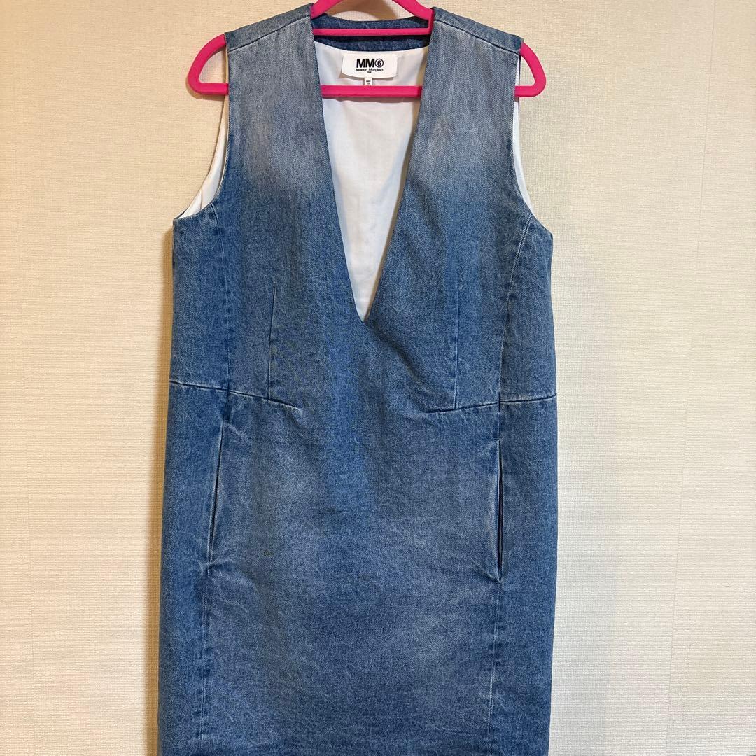 さっく様　MM6 メゾンマルジェラ　デニムVネック　ワンピース　トップス