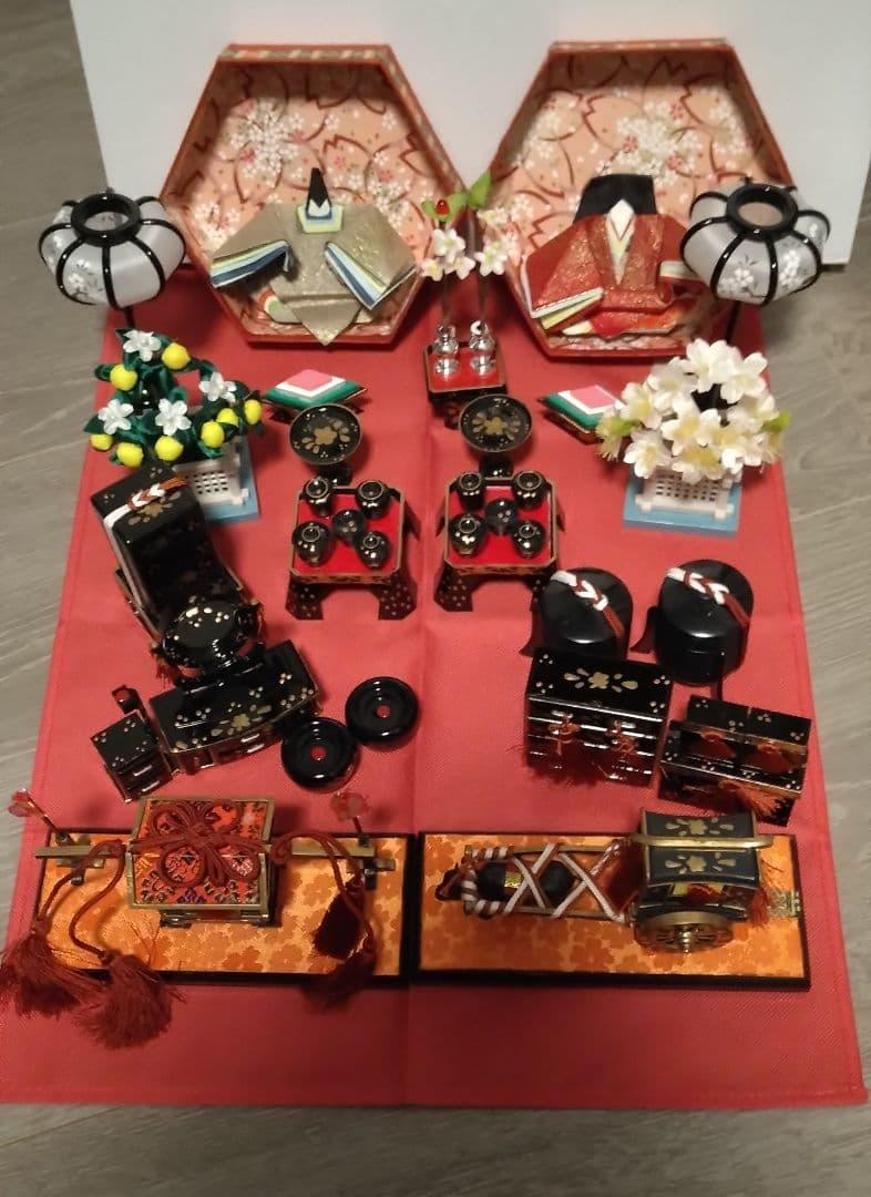 貝雛4つ　お道具　ミニチュア　22点セット　ひな祭り