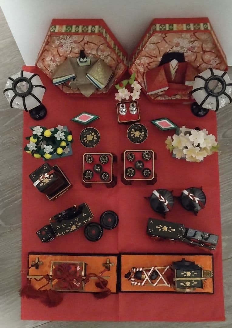 貝雛4つ　お道具　ミニチュア　22点セット　ひな祭り