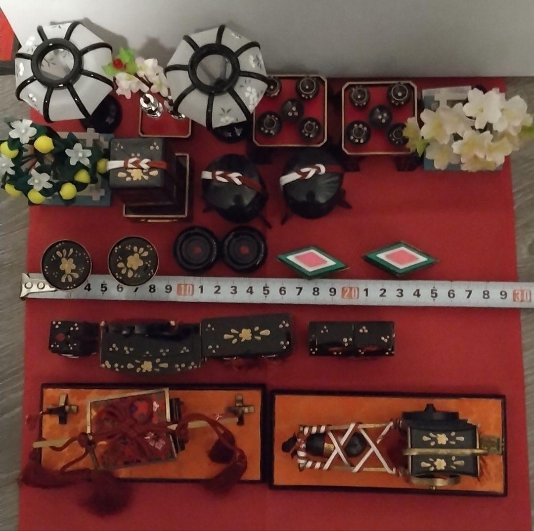 貝雛4つ　お道具　ミニチュア　22点セット　ひな祭り