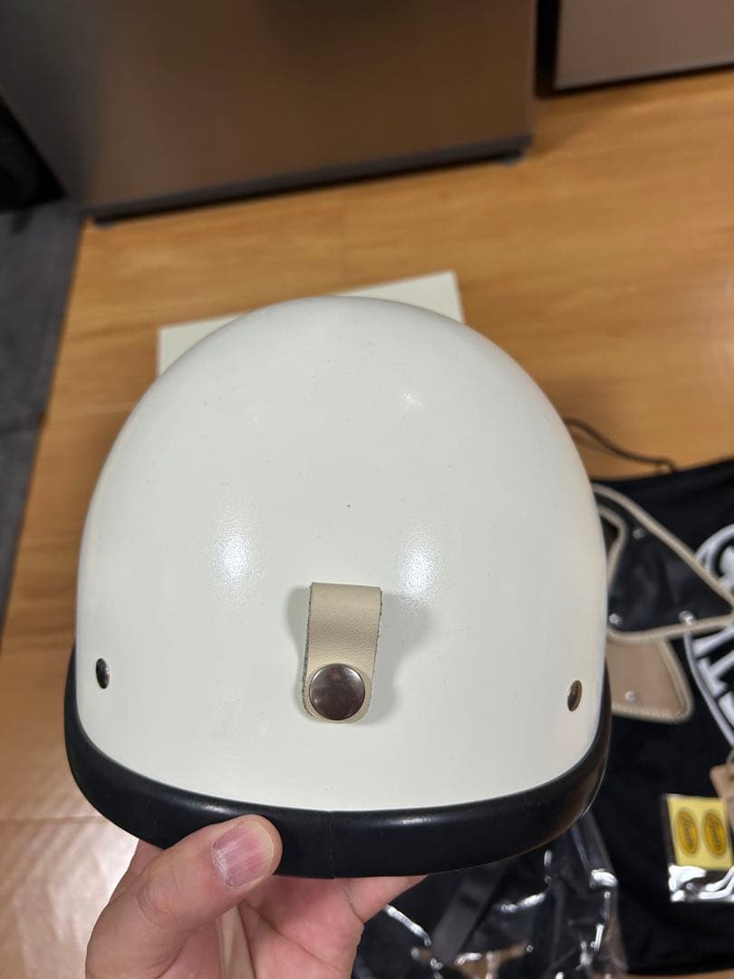 オーシャンビートルPTR 白　ハーフヘルメット