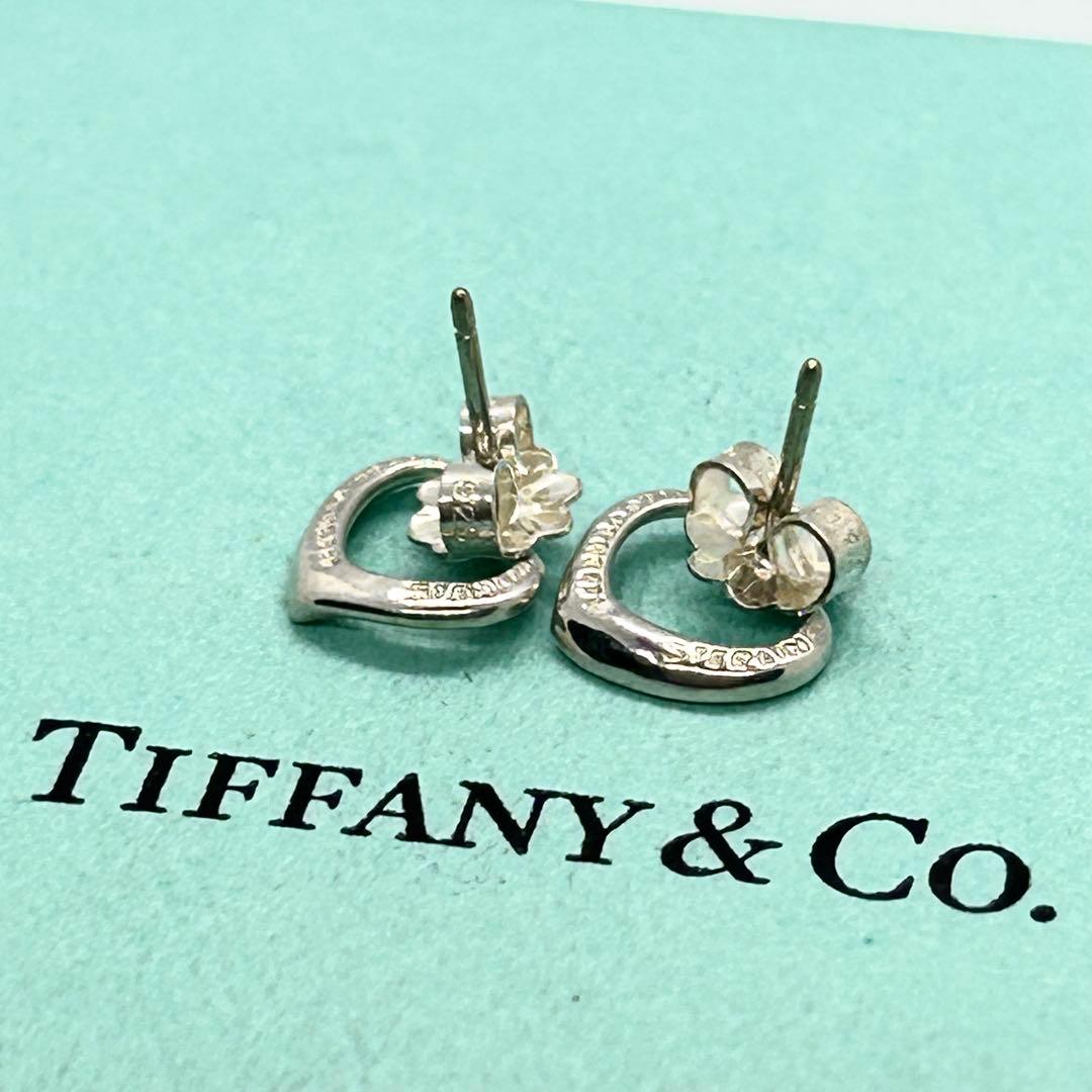 ✨美品✨ティファニー オープンハート ピアス SV925 純正キャッチ 人気