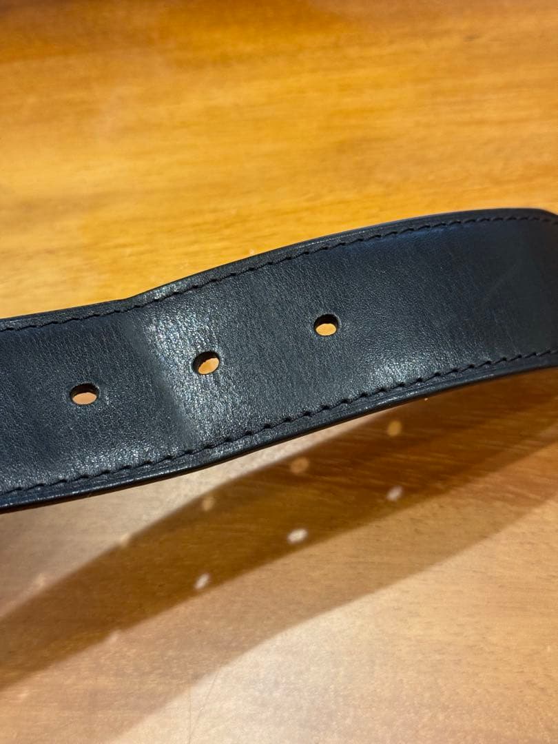 LOUIS VUITTON ブラックレザー ベルト