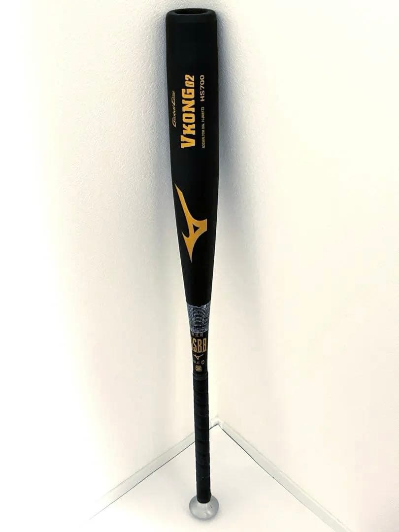 【美品】ミズノ Vコング02 一般軟式用 金属バット 83cm