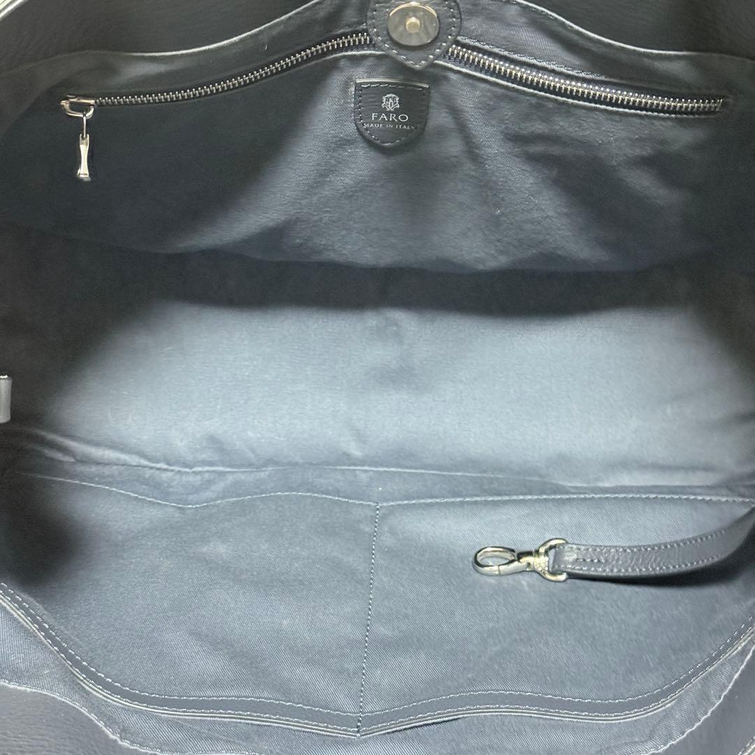 未使用✨FARO ファーロ FABIO MOUSSE トートバッグ ネイビー