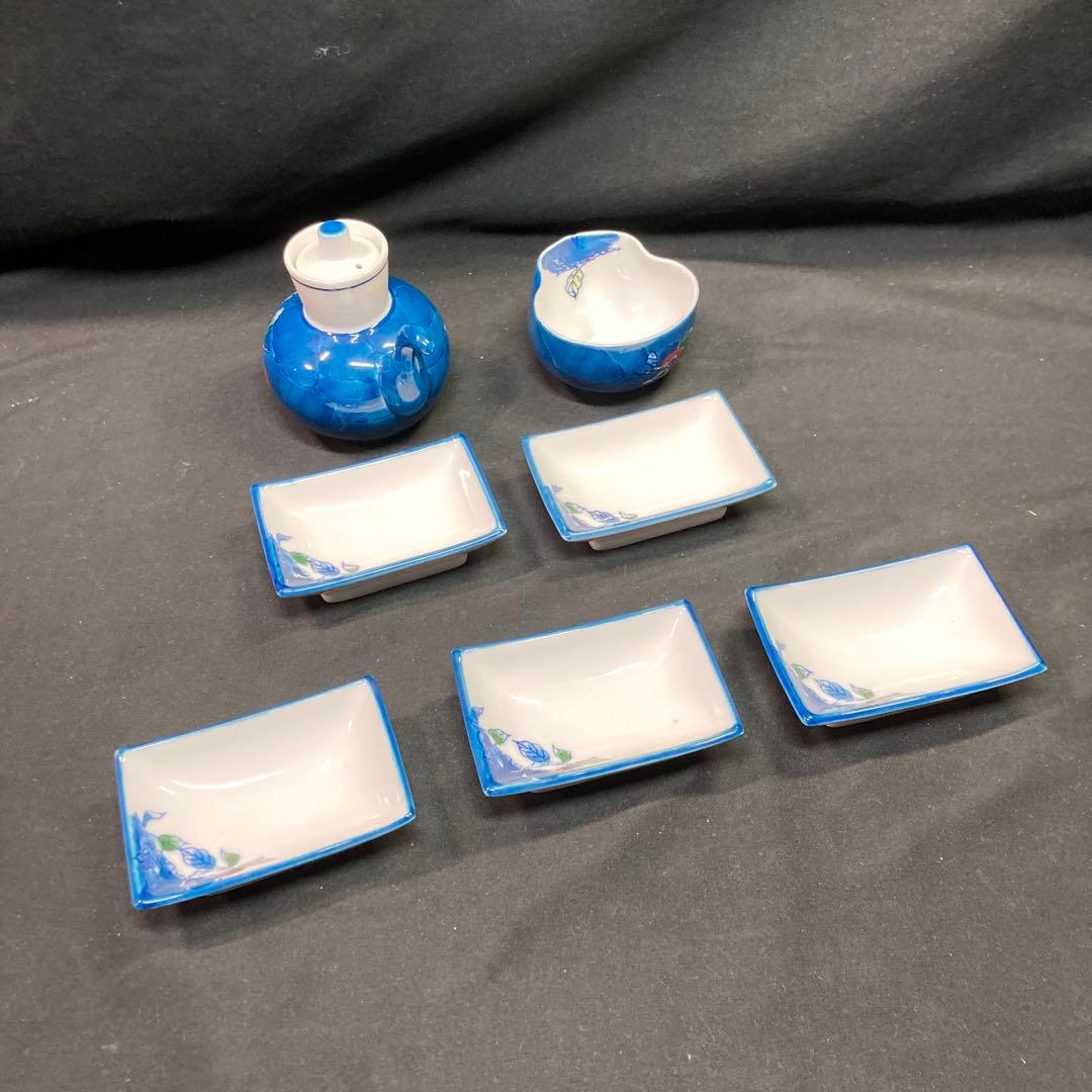 【未使用】色鍋島 稚山 食器セット 7種