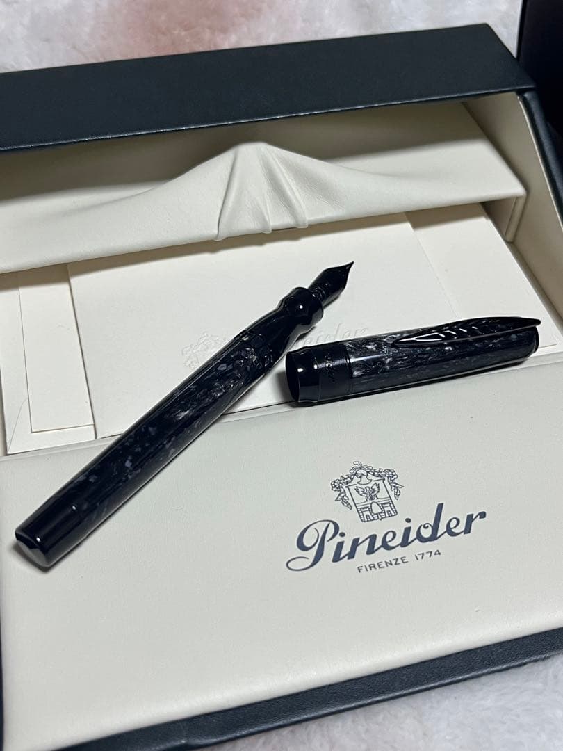 新品未使用 ピナイダー ラ グランデ ベレッツァ ロック 万年筆 グレー EF