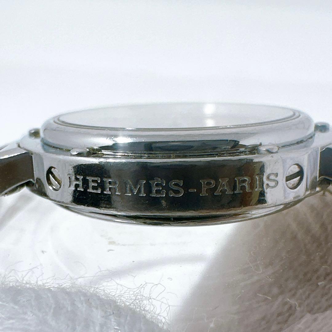 稼働 エルメス Hermes 腕時計 クリッパーピンク文字盤 CL4.210