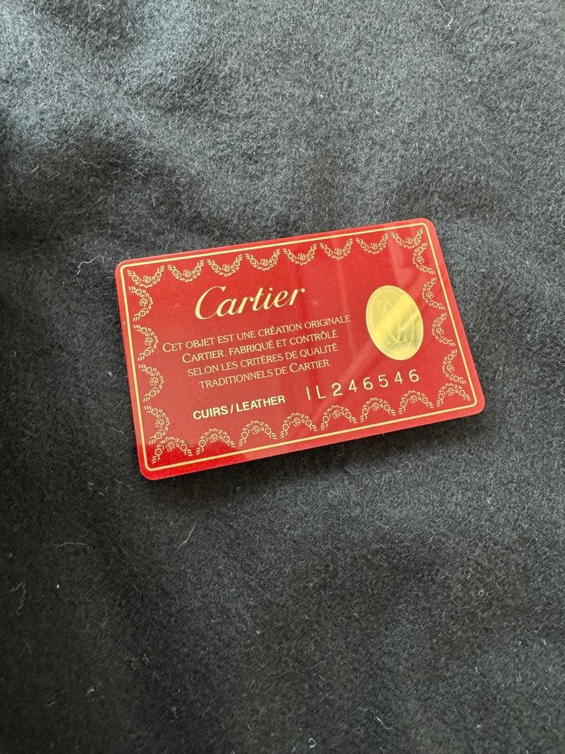 ヴィンテージCartier ブラウンレザートートバッグ