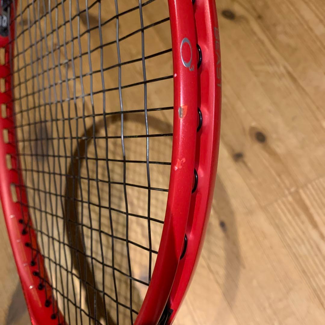 現行型　prince BEAST O3 100 G2テニスラケット 赤オレンジ