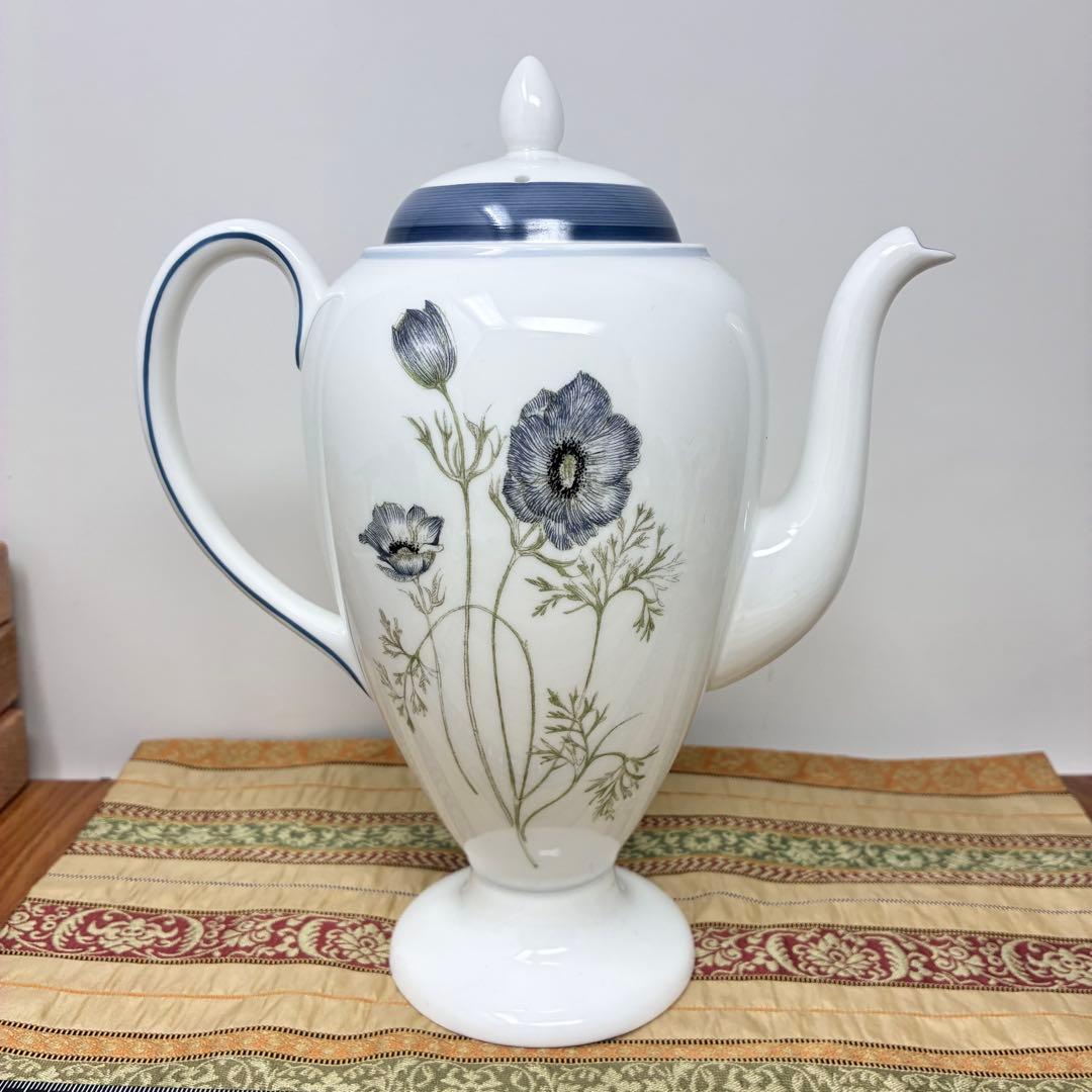 極美品 ウェッジウッド グレンミスト スージークーパーコーヒーティーポット 黒壺