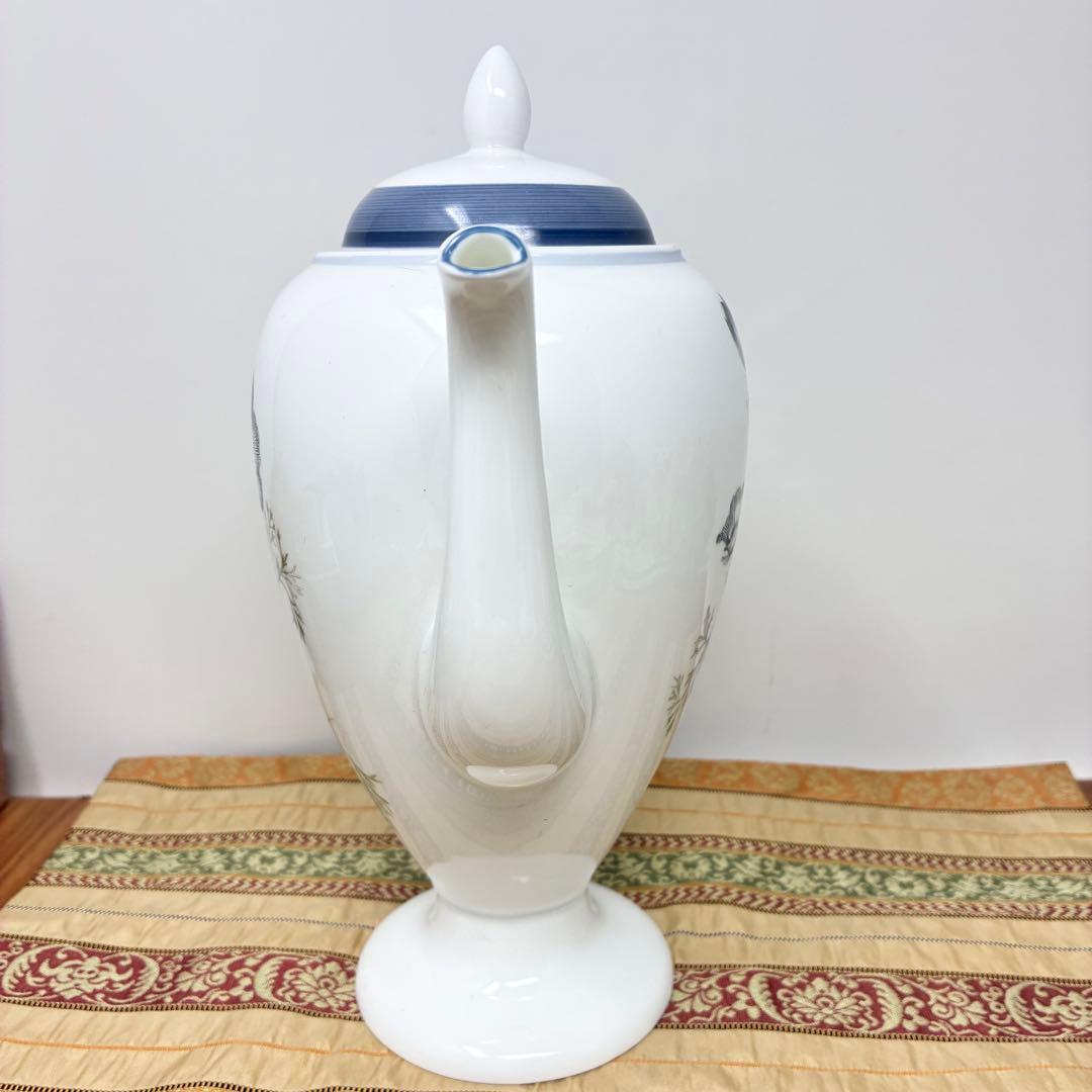 極美品 ウェッジウッド グレンミスト スージークーパーコーヒーティーポット 黒壺