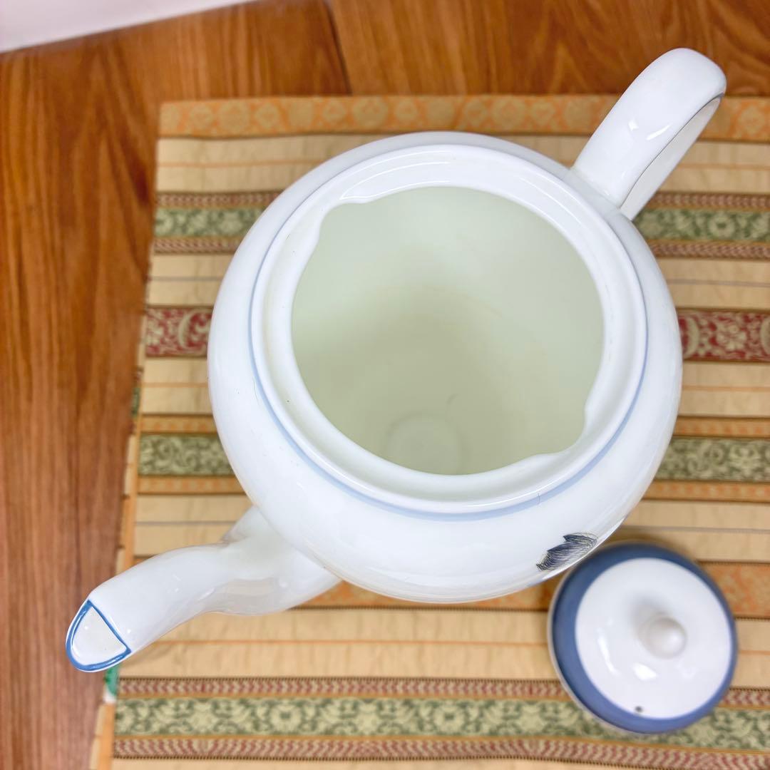 極美品 ウェッジウッド グレンミスト スージークーパーコーヒーティーポット 黒壺