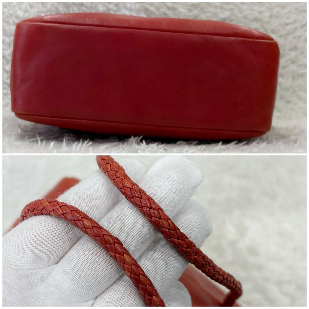 ヨーガンレール ミニボストン スクエア レザー 自立 テラコッタ 大容量 ロゴ