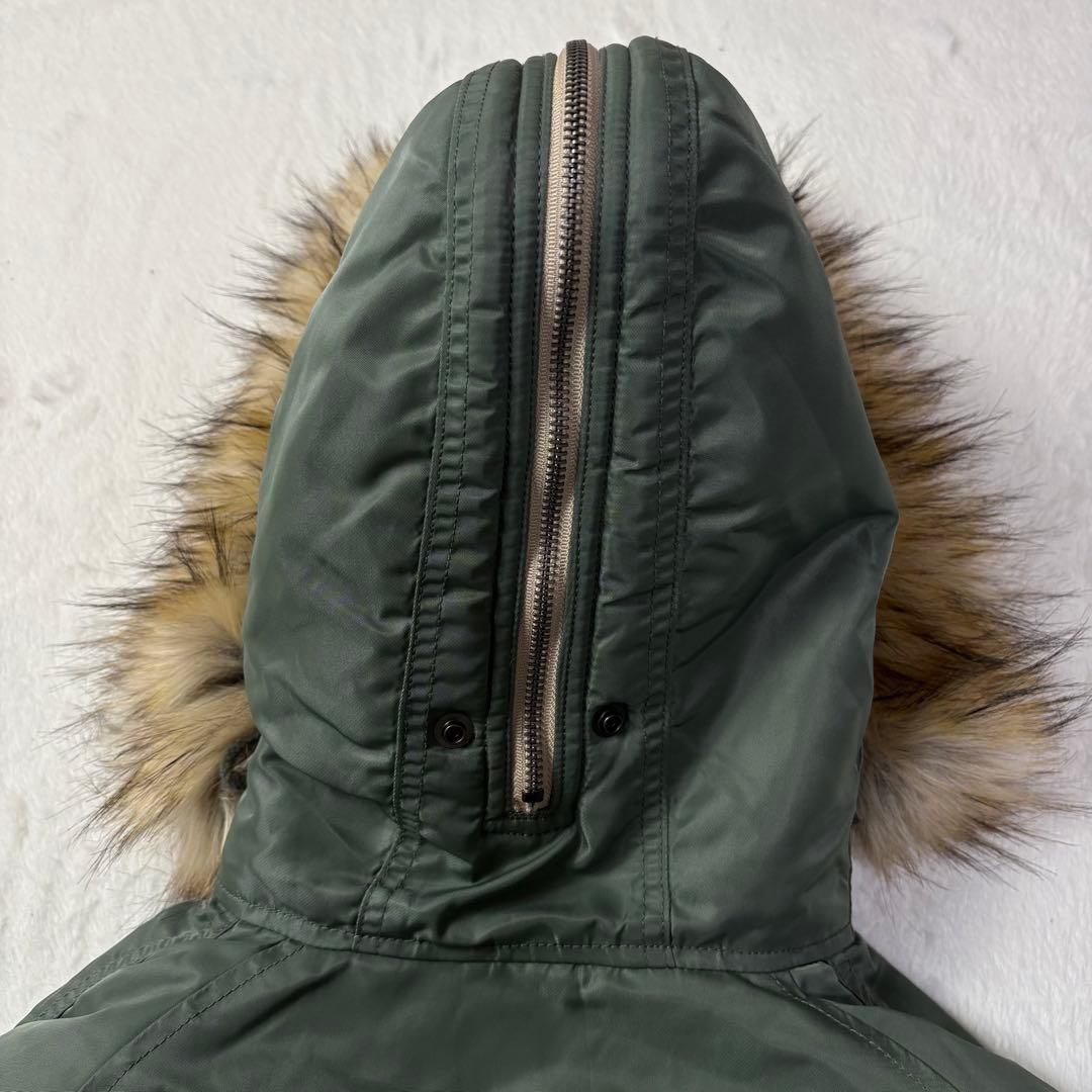 美品 avirex N-2B 短丈 フライトジャケット ファー 取り外し可能