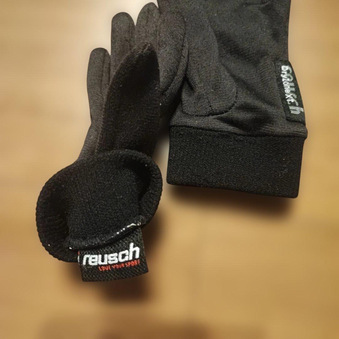 reusch RJ スキーグローブ ホワイト/ブラック　子供用М