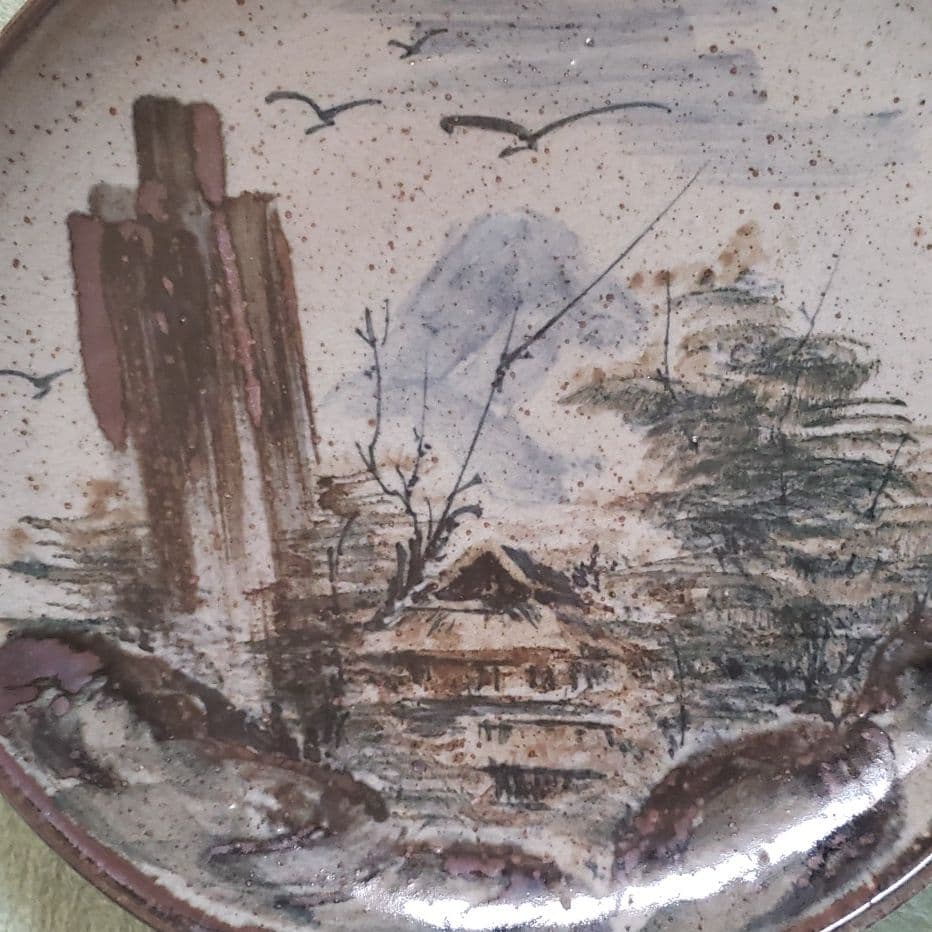 【スーパーセール】骨董品　大皿　縦42㎝　横42㎝