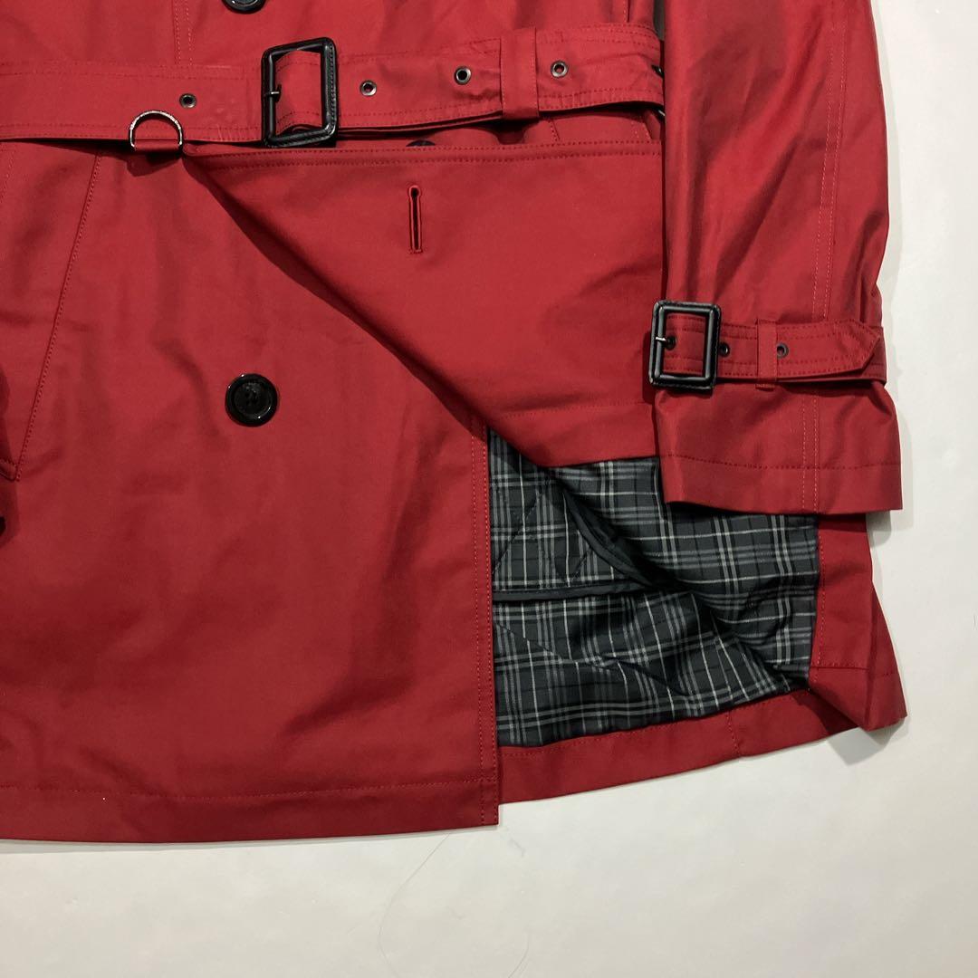 【希少色】バーバリーブラックレーベル　ライナー付 トレンチコート　ノバチェ　2w