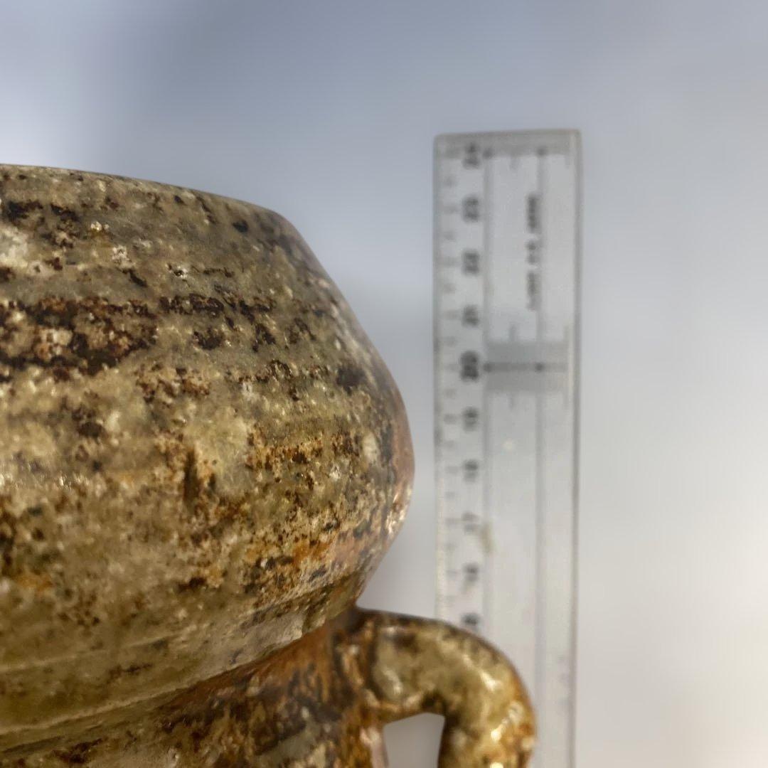 志賀楽焼　花入　共箱　宗陶窯