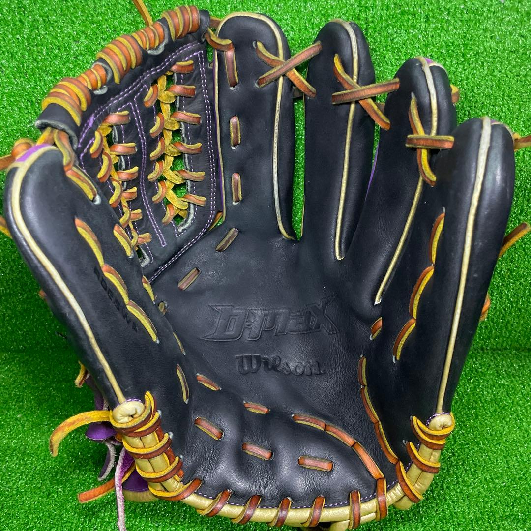 ウィルソン D-MAX 軟式用 内野手用 大人用 グローブ パープル 紫
